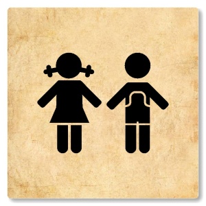 WC společné, 100x100mm, pergamen, Nevada